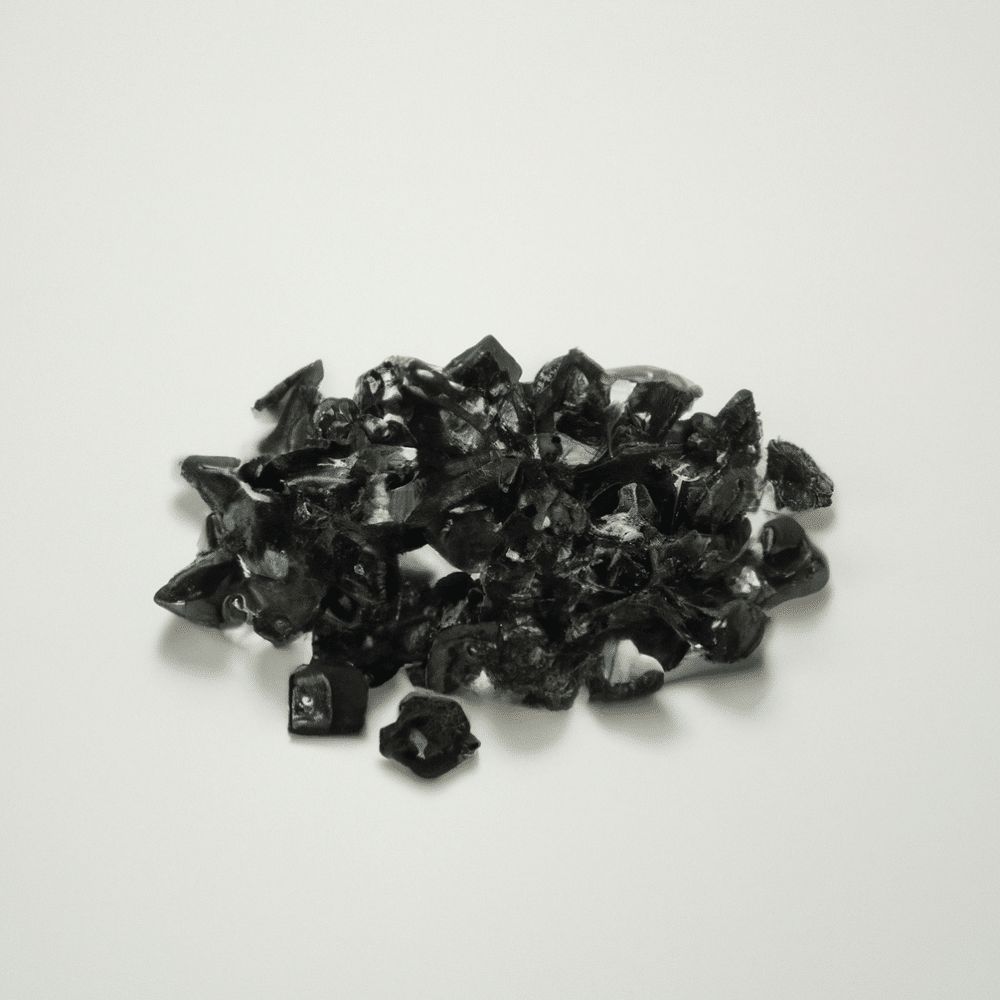 petit tas de diamants noirs